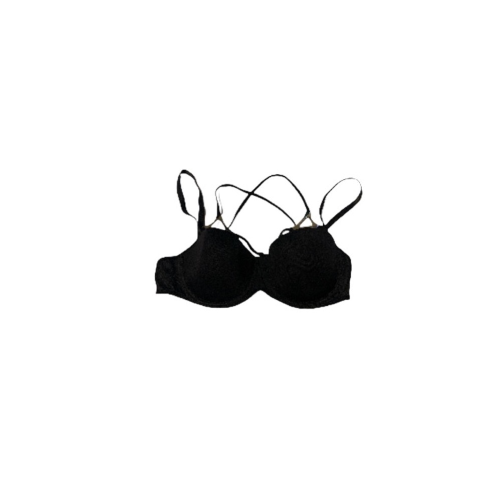 Marlies Dekkers Undressed Black and Silver Strappy Bra - Women’s Size 38B / B38